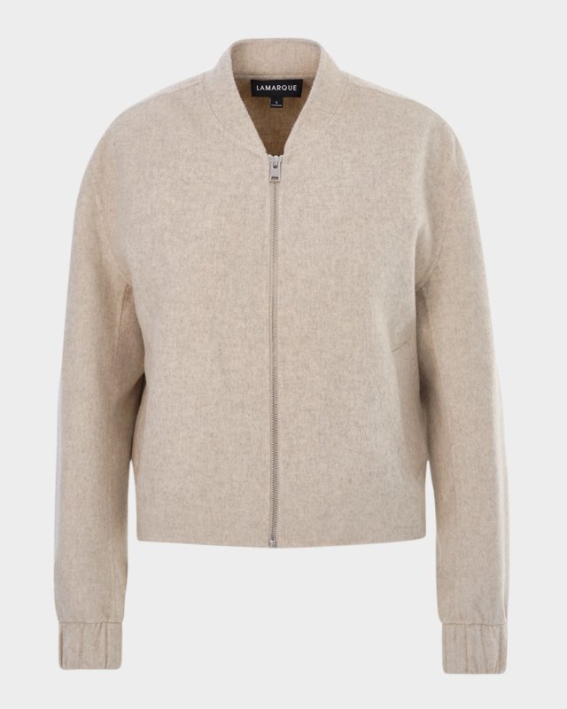 Fay Double-Face Wool Bomber Jacket